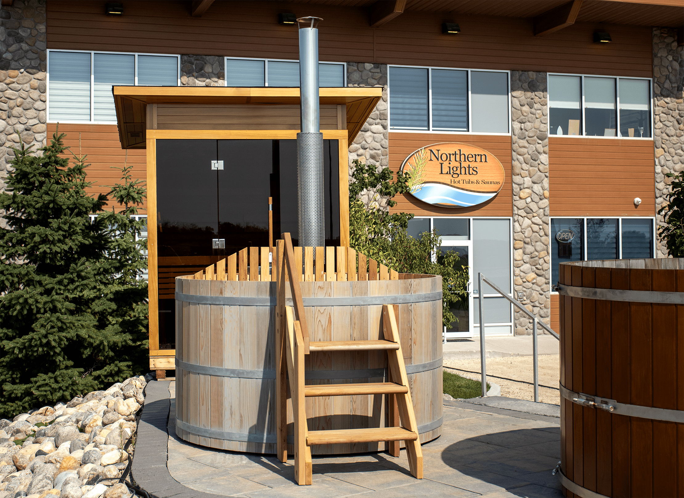 Cedar Tub Internal Wood Stove